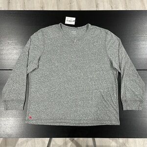 UNTUCKit Heather Grey Notch Neck Long Sleeve T -Shirt - 3XL